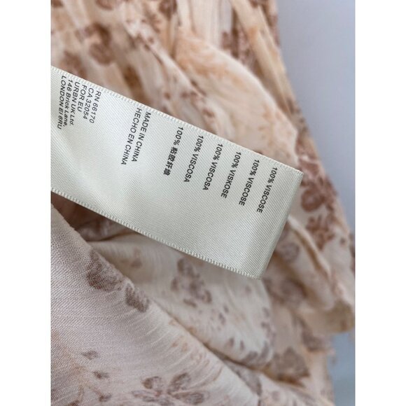 Free People Magnetic Meadows Tiered Laced Up Side Maxi Skirt LARGE - Picture 8 of 8